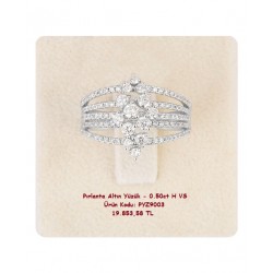 Pırlanta Altın Yüzük - 0.50ct H VS