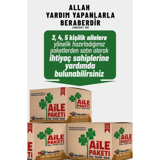 AİLE GIDA PAKETİ 5 KİŞİLİK HAFTALIK