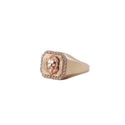    Unx Aslan Başı Altın Yüzük - 3,8 Gr
