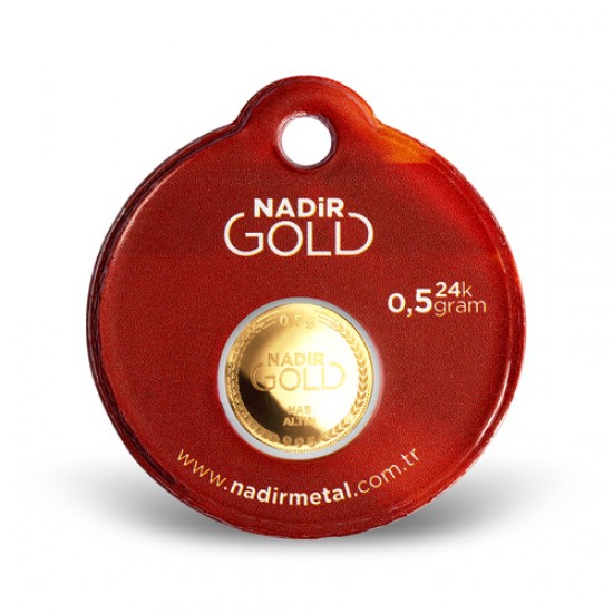 NadirGold 0‚50 Gr Külçe Altın (Yuvarlak)