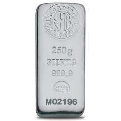 NadirGold 250 Gr Gümüş Külçe