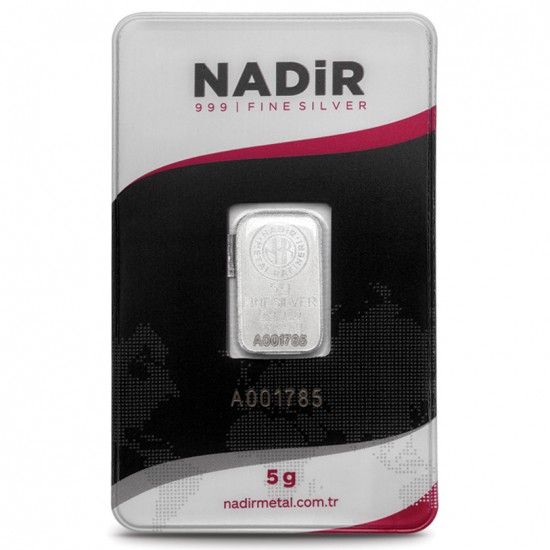 NadirGold 5 Gr Gümüş Külçe