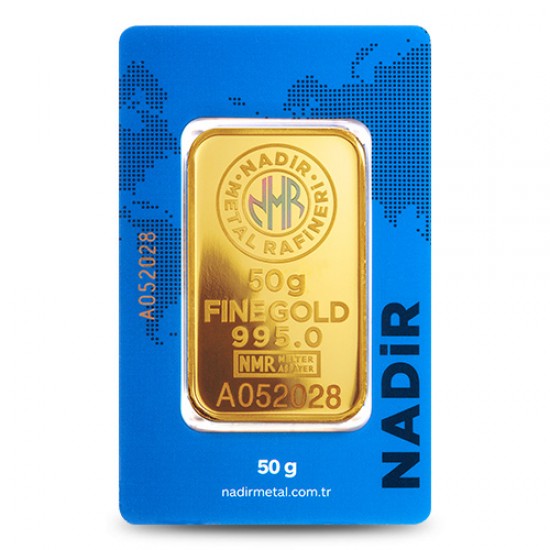 NadirGold 50 Gr Külçe Altın