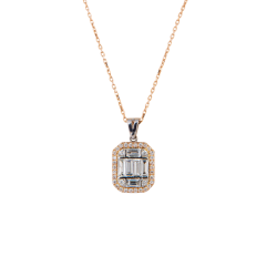 Baget Pırlanta Kolye - 0,69 ct