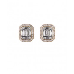 Baget Pırlanta Küpe - 0,67 ct