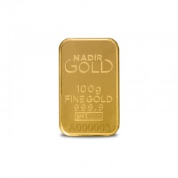 NADİR METAL RAFİNERİSİ Altın Külçe, 0.995- 24 AYAR 100 (Gr/Ad) 
